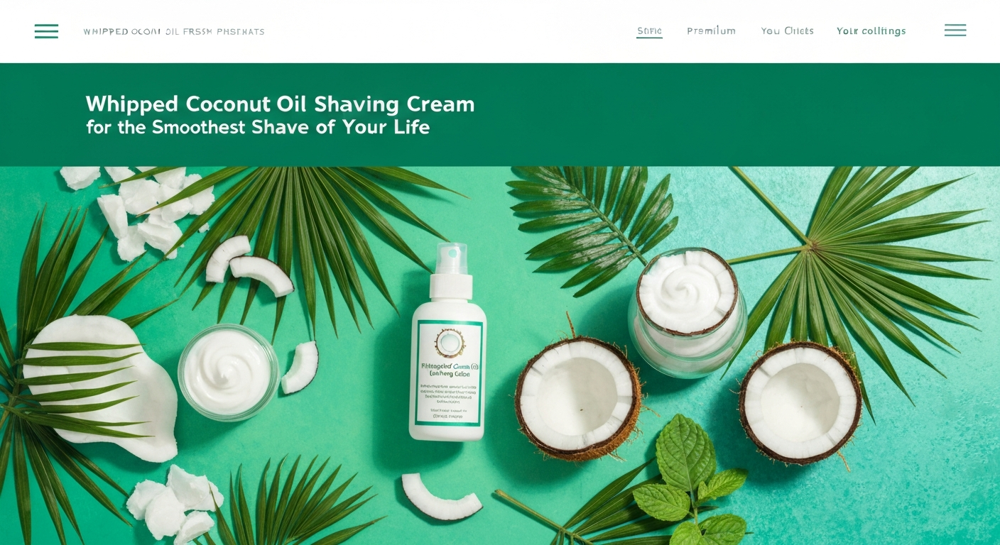Whipped Coconut Oil Shaving Cream for the Smoothest Shave of Your Life