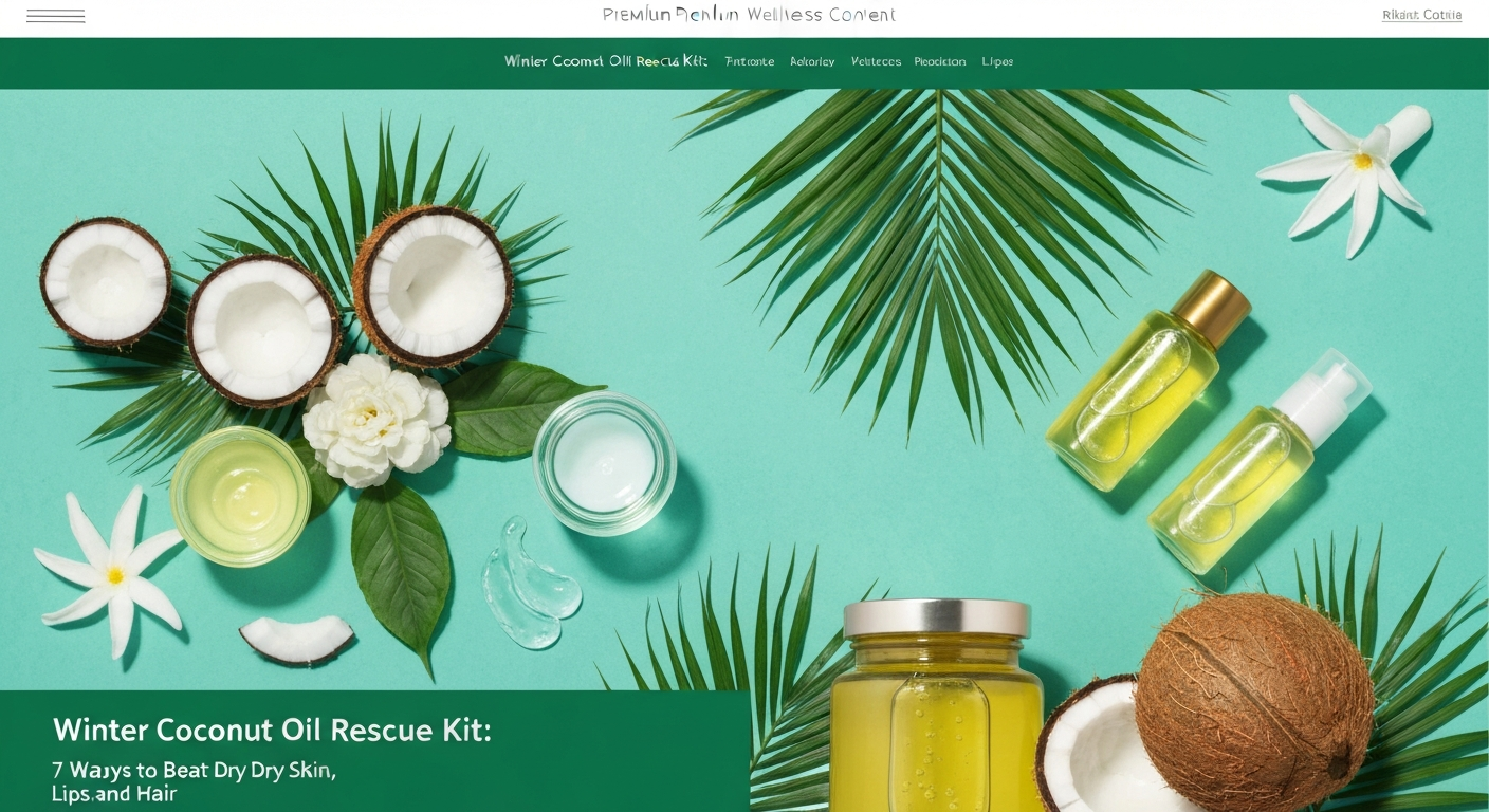 Winter Coconut Oil Rescue Kit: 7 Ways to Beat Dry Skin, Lips, and Hair